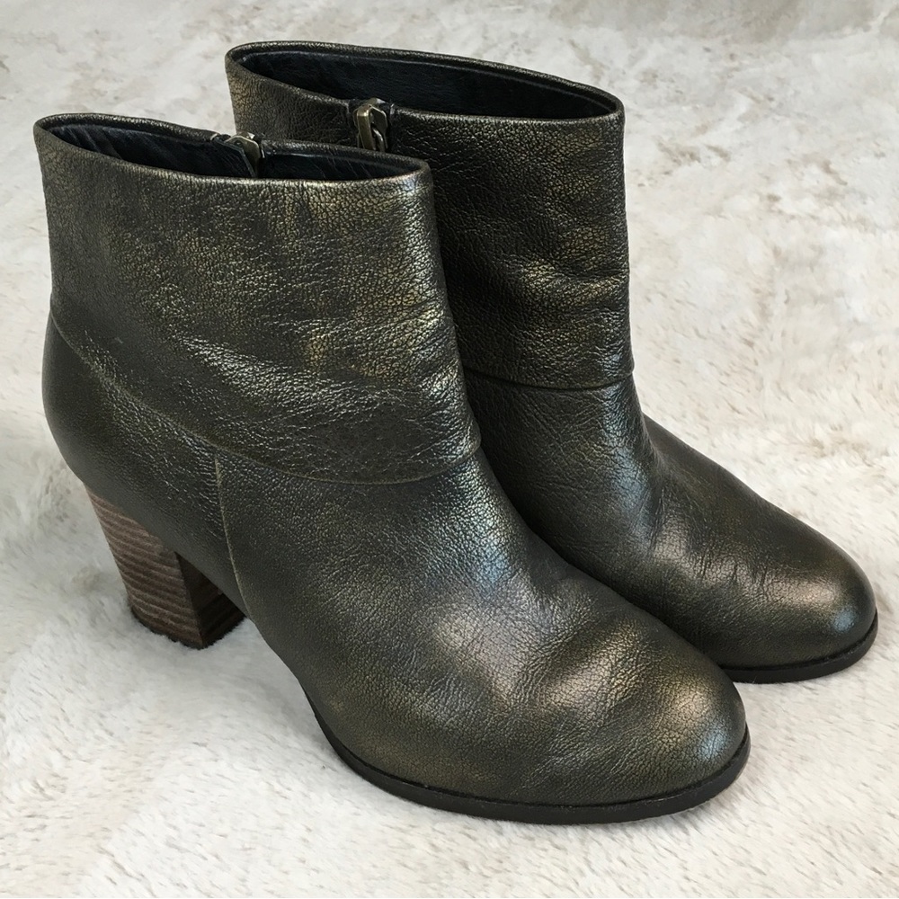 Cole Haan NikeAir Metallic Bronze Cassidy Ankle Booties Size 6